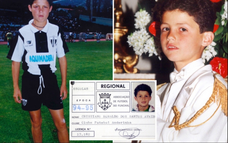 Ngay từ nhỏ, Ronaldo đã bộc lộ niềm đam mê mạnh mẽ với trái bóng